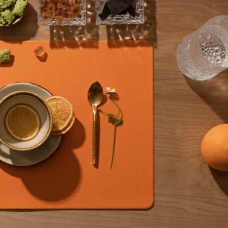 5 Салфетка сервировочная Zapel Eco Leather mustard фото 5